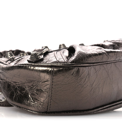 Balenciaga Metallic Agneau Arena Le Cagole Shoulder Bag XS Dark Bronze 10 of 11
