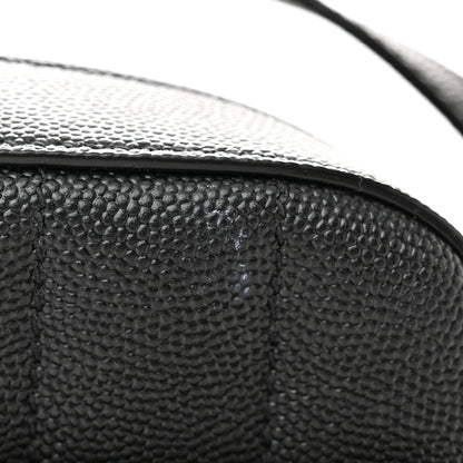 Saint Laurent Grained De Poudre Matelasse Monogram Vicky Camera Bag Black 11 of 13