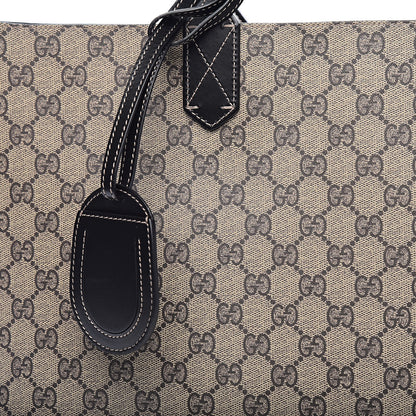 Gucci Calfskin GG Supreme Monogram Medium Reversible Tote Black 15 of 16