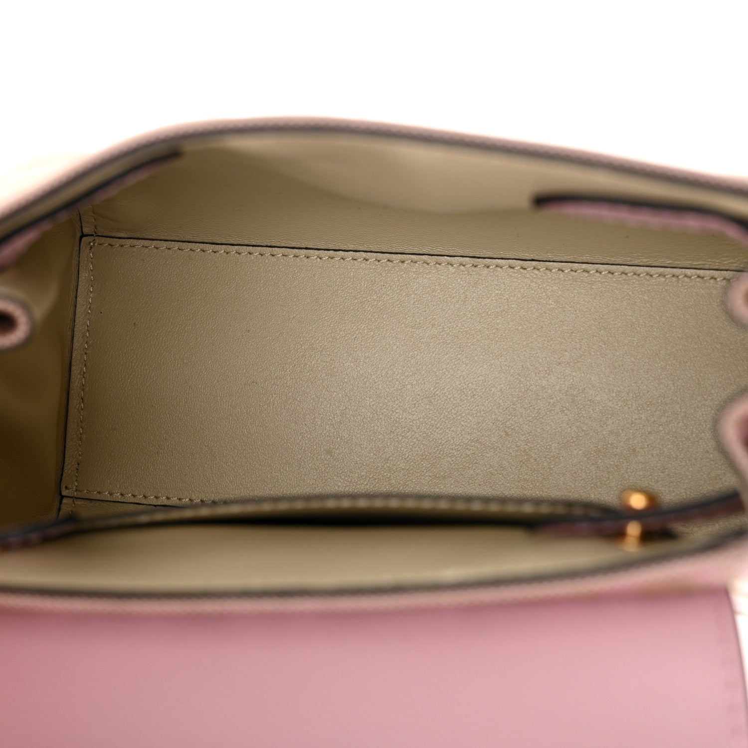 Versace Calfskin Canvas Allover La Medusa Small Top Handle Handbag Pink 5 of 9