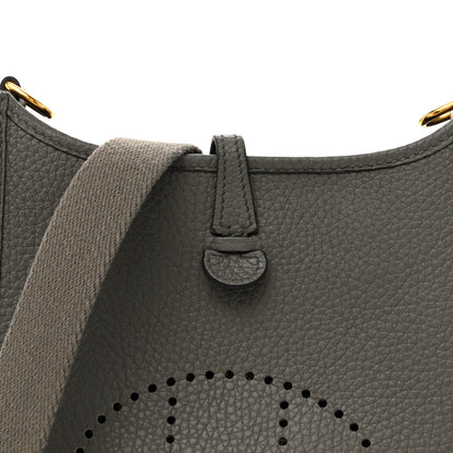 Hermes Taurillon Clemence Evelyne TPM Gris Meyer 8 of 17