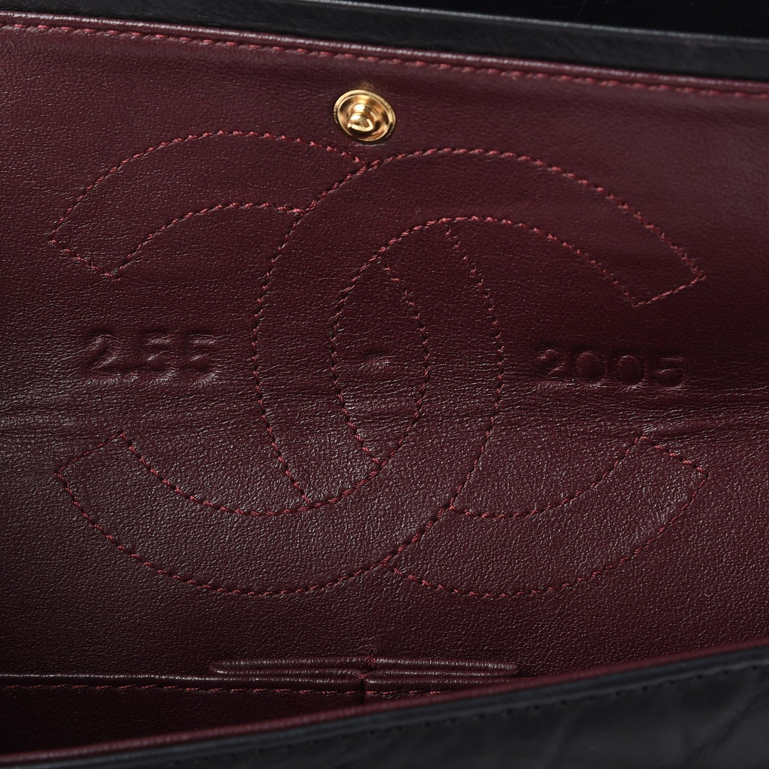 Chanel Aged Calfskin 50th Anniversary 2.55 Reissue 225 Flap Black 8 of 13