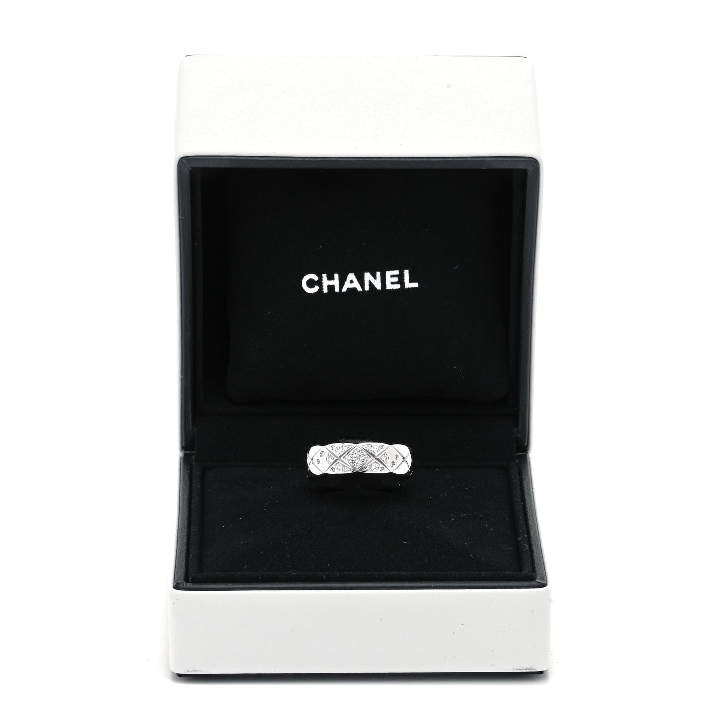 18K White Gold Diamond Small Coco Crush Ring 57 8