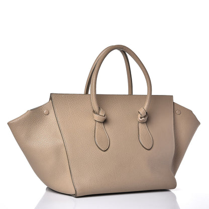 Celine Crisped Calfskin Small Tie Knot Tote Light Taupe 3 of 22