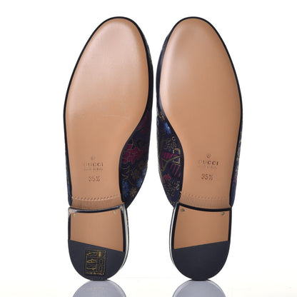 Gucci X DISNEY Jacquard Japanese Donald Duck Womens Princetown Slippers 35.5 Tide Multicolor Bordeaux 5 of 10