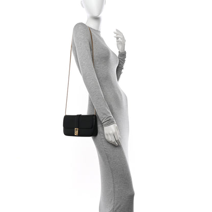 Salvatore Ferragamo Calfskin Archive Gancini Flap Crossbody Black 3 of 12