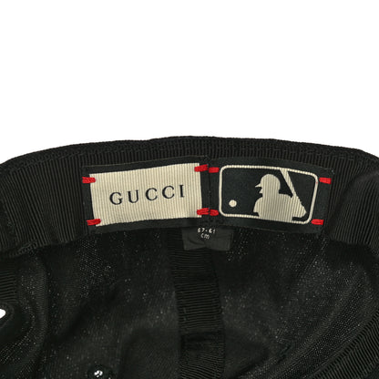 Gucci X MLB Cotton NY Yankees Baseball Hat 57-61 Black 7 of 9