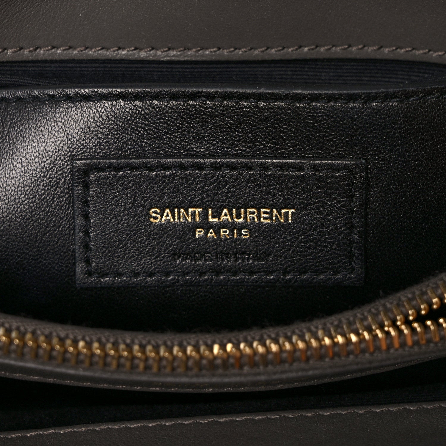 Saint Laurent Calfskin Suede Matelasse Chevron Medium Monogram College Bag Earth 6 of 9