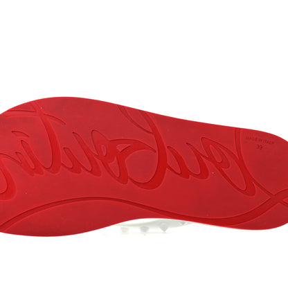 Christian Louboutin Rubber Spike Loubi Donna Flip Flop 39 White 7 of 7