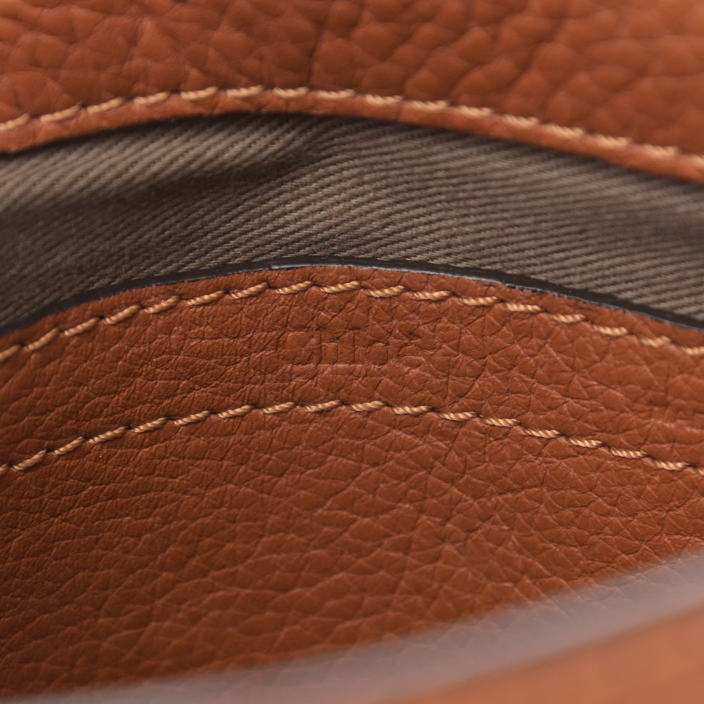 Calfskin Mini Marcie Round Crossbody Bag Tan