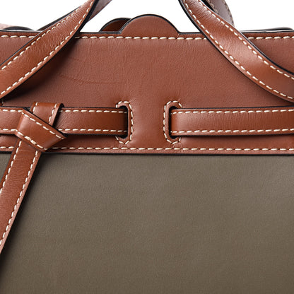 Loewe Calfskin Linen Mini Lazo Tote Khaki Green 13 of 16