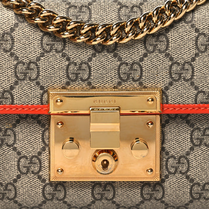 Gucci GG Supreme Monogram Patent Small Padlock Shoulder Bag Multicolor 8 of 12