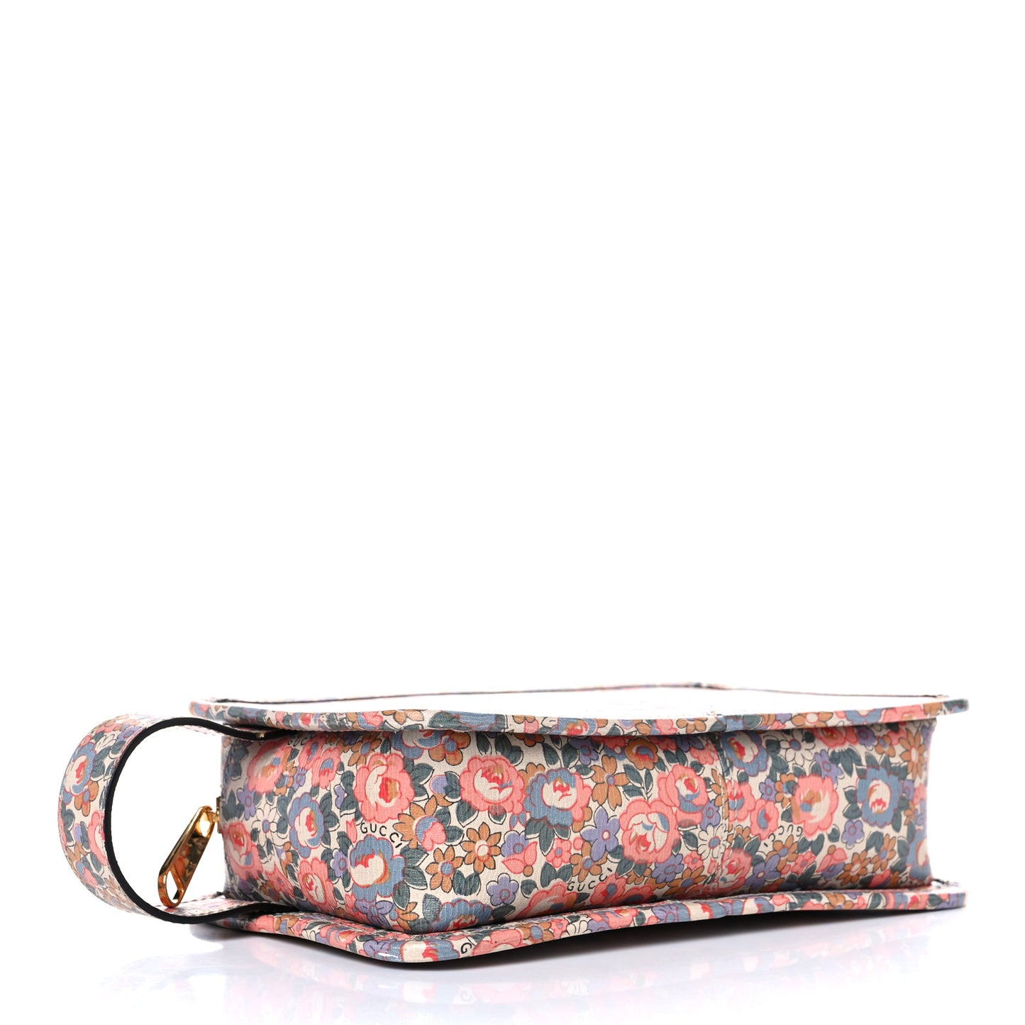 X LIBERTY OF LONDON Calfskin Infinity Abbey Zip Around Beauty Case Perfect Pink Ivory