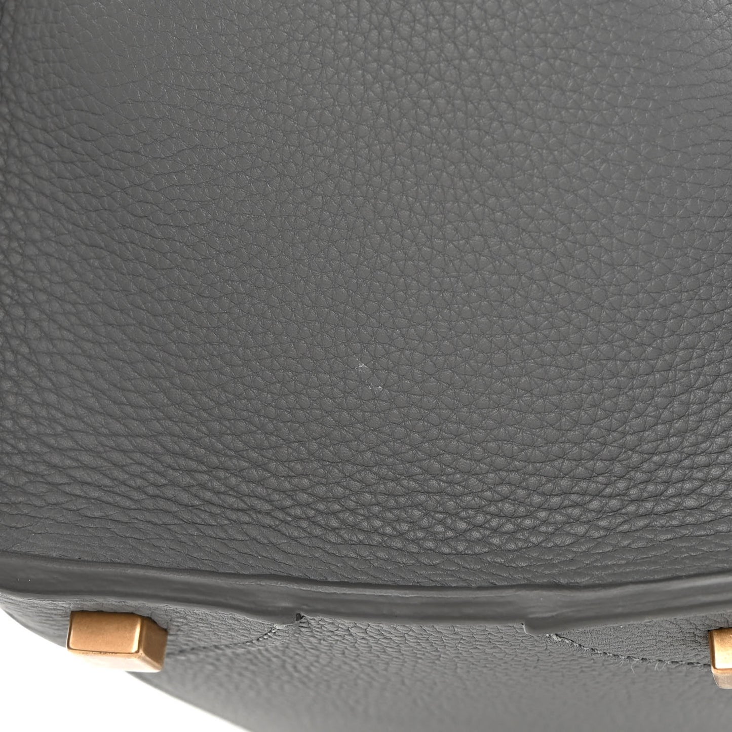 Baby Drummed Calfskin Micro Luggage Kohl