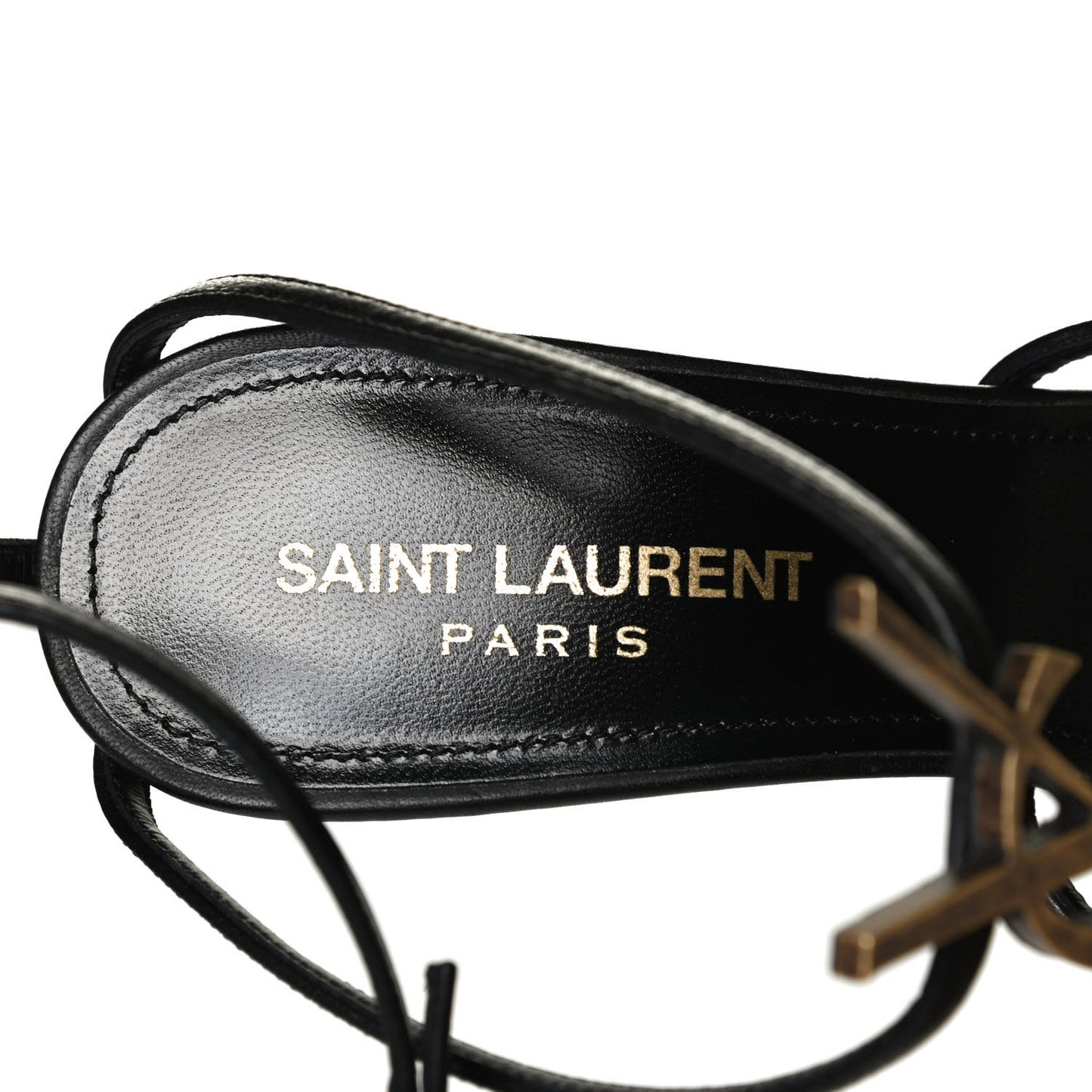 Calfskin Cassandra 110 Sandals 35.5 Black