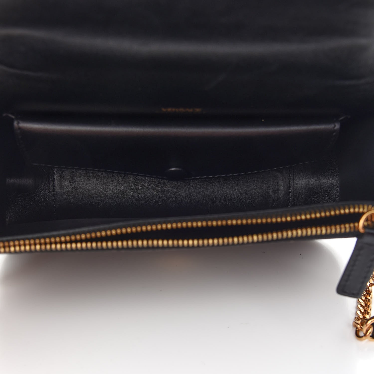 Versace Coated Canvas La Greca Signature Shoulder Bag Black 5 of 8