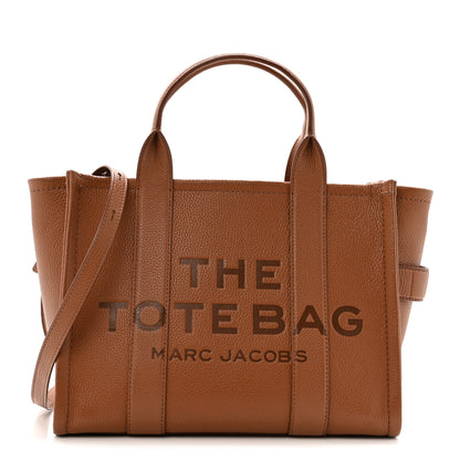 Marc Jacobs Grained Calfskin Medium The Tote Bag Argan Oil 1 of 14