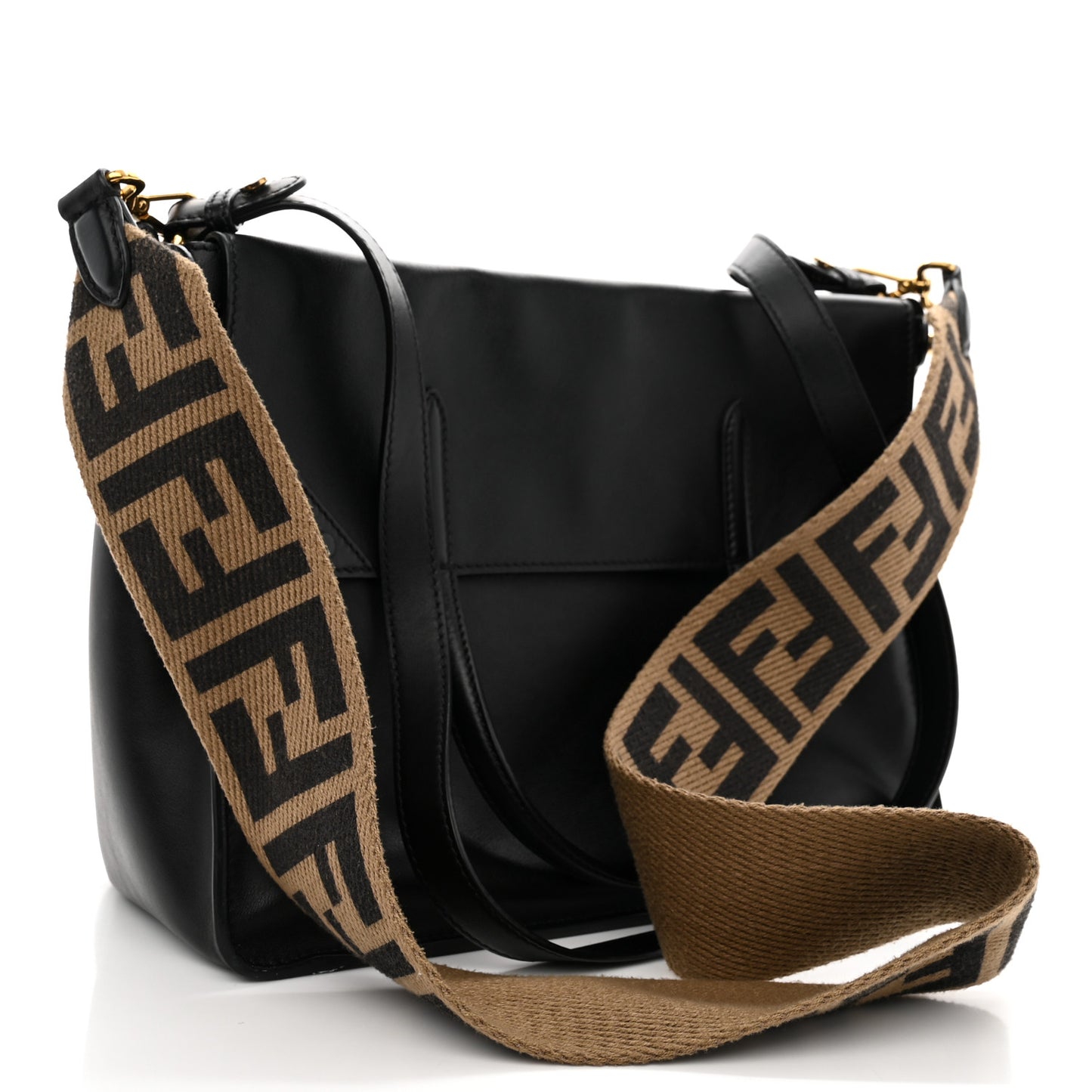 Vitello Grace Matte Large Flip Tote Black