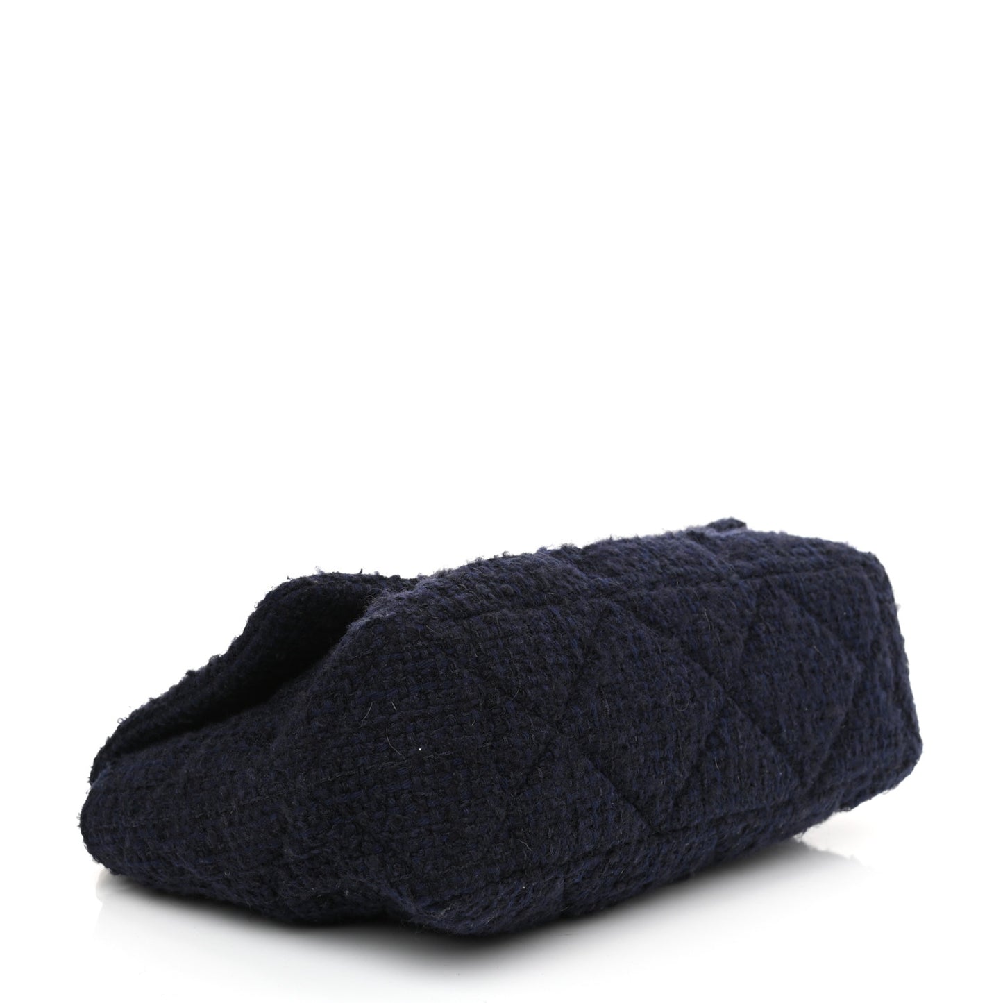 Tweed Quilted Maxi Chanel 19 Flap Navy