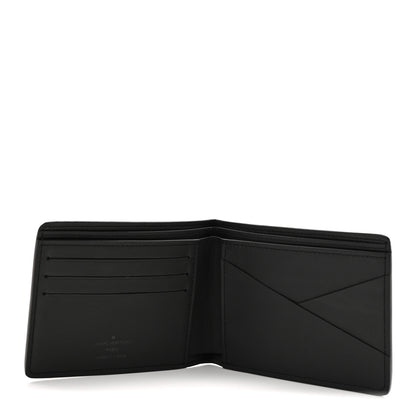 Louis Vuitton Calfskin Monogram Shadow Multiple Wallet Black 5 of 7