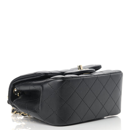 Chanel Lambskin Quilted Mini Square Flap Black 4 of 11