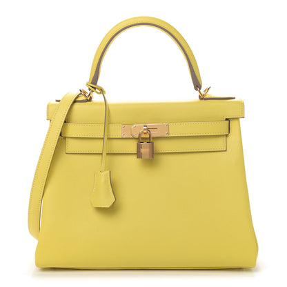 Hermes Evercolor Kelly Retourne 28 Lime 1 of 6