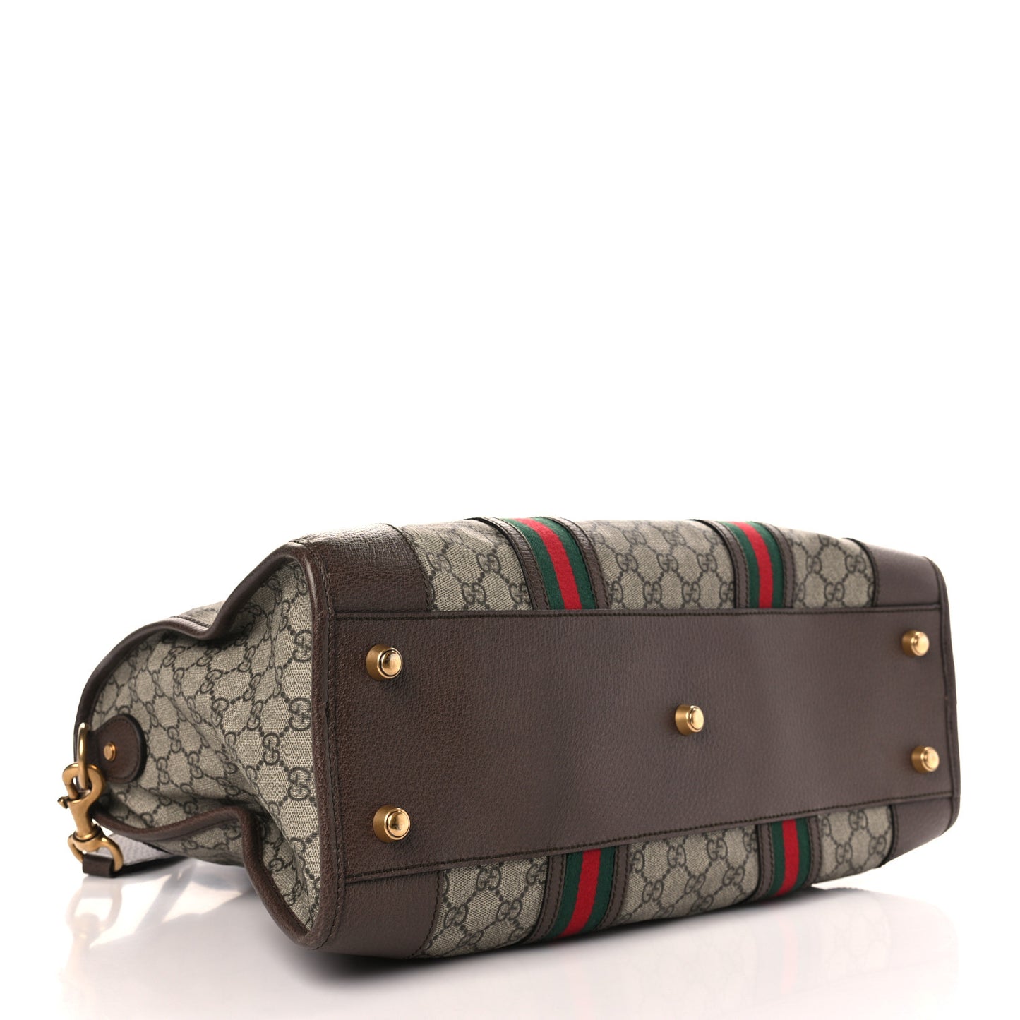 Soft GG Supreme Monogram Web Medium Duffle Bag Beige New Acero Crop