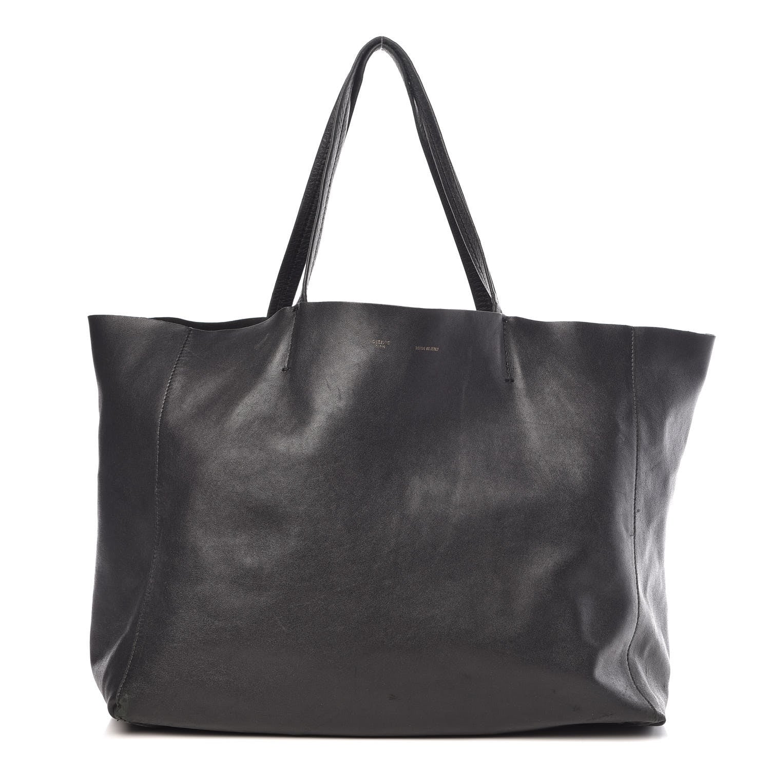 Celine Grained Calfskin Horizontal Cabas Black 1 of 18