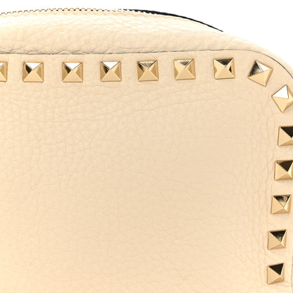 Valentino Garavani Grained Calfskin Rockstud Camera Crossbody Bag Ivory 8 of 10