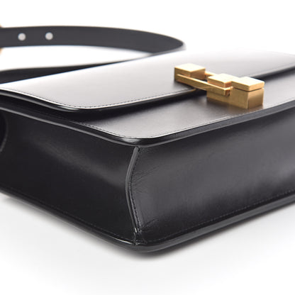 Saint Laurent Smooth Calfskin Carre Satchel Black 7 of 10