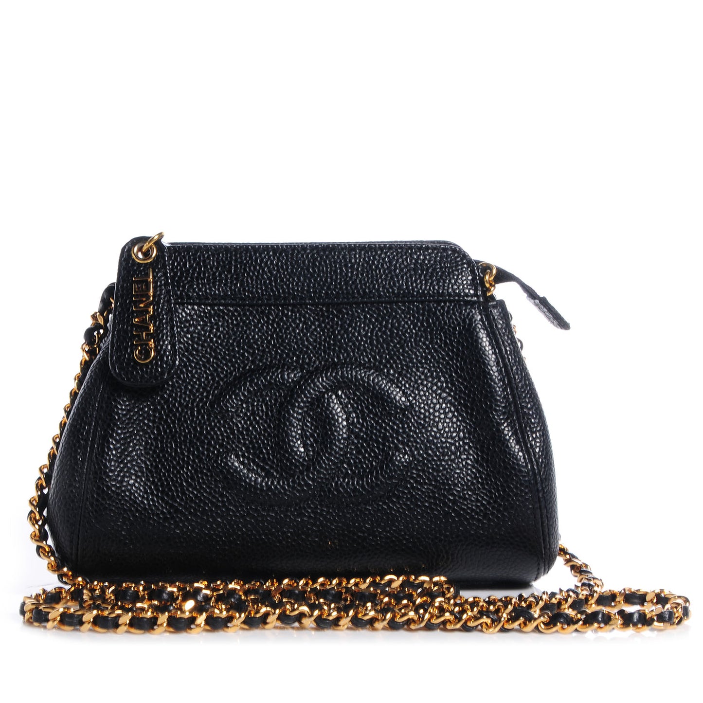 Caviar CC Shoulder Bag Black