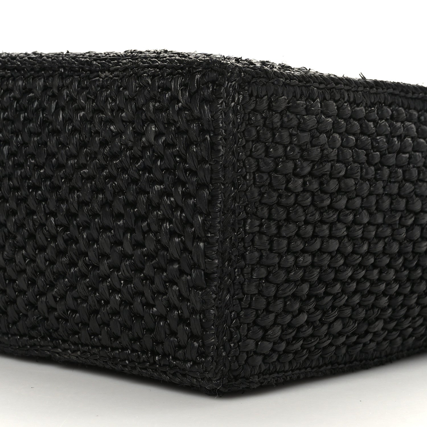 Loewe Raffia Small Paula's Ibiza Logo Tote Black White 7 of 8