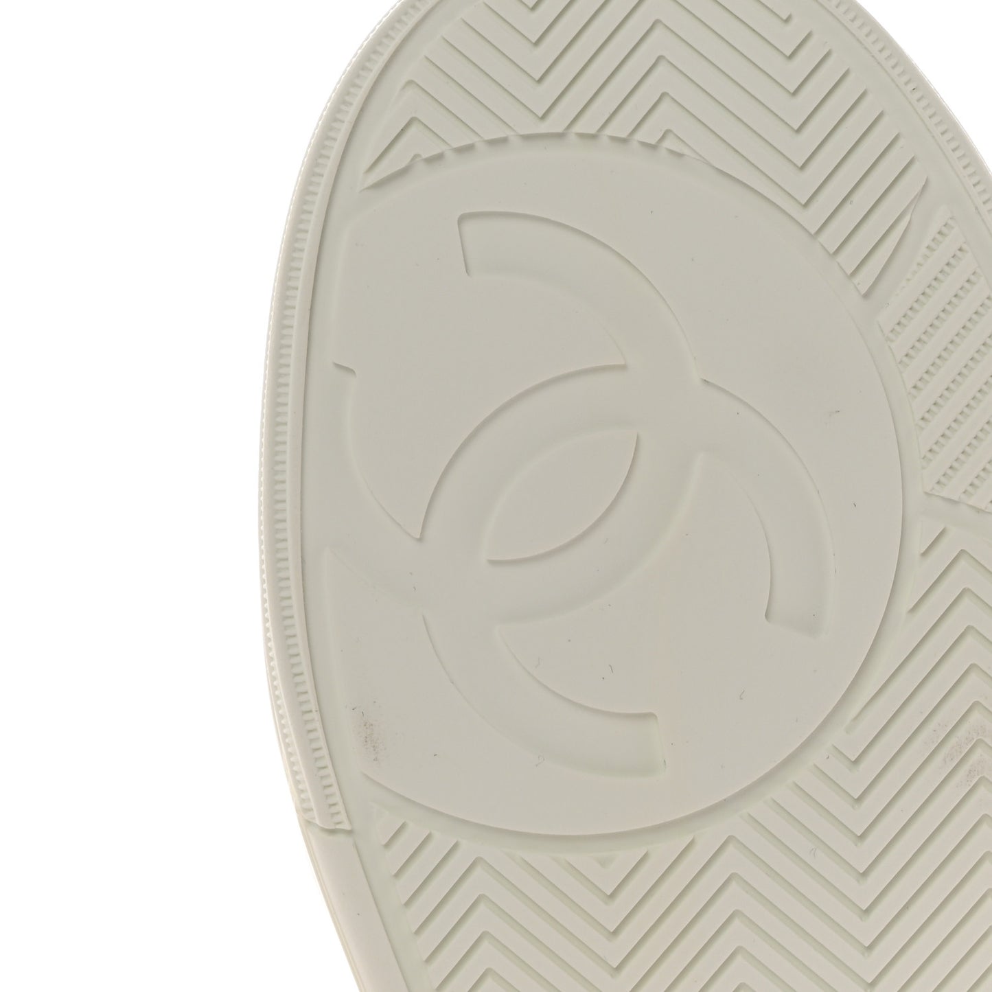 Calfskin Womens Logo Sneakers 38 White Pink