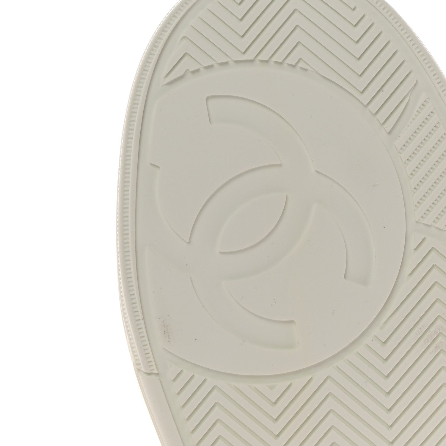 Chanel Calfskin Womens Logo Sneakers 38 White Pink 8 of 11