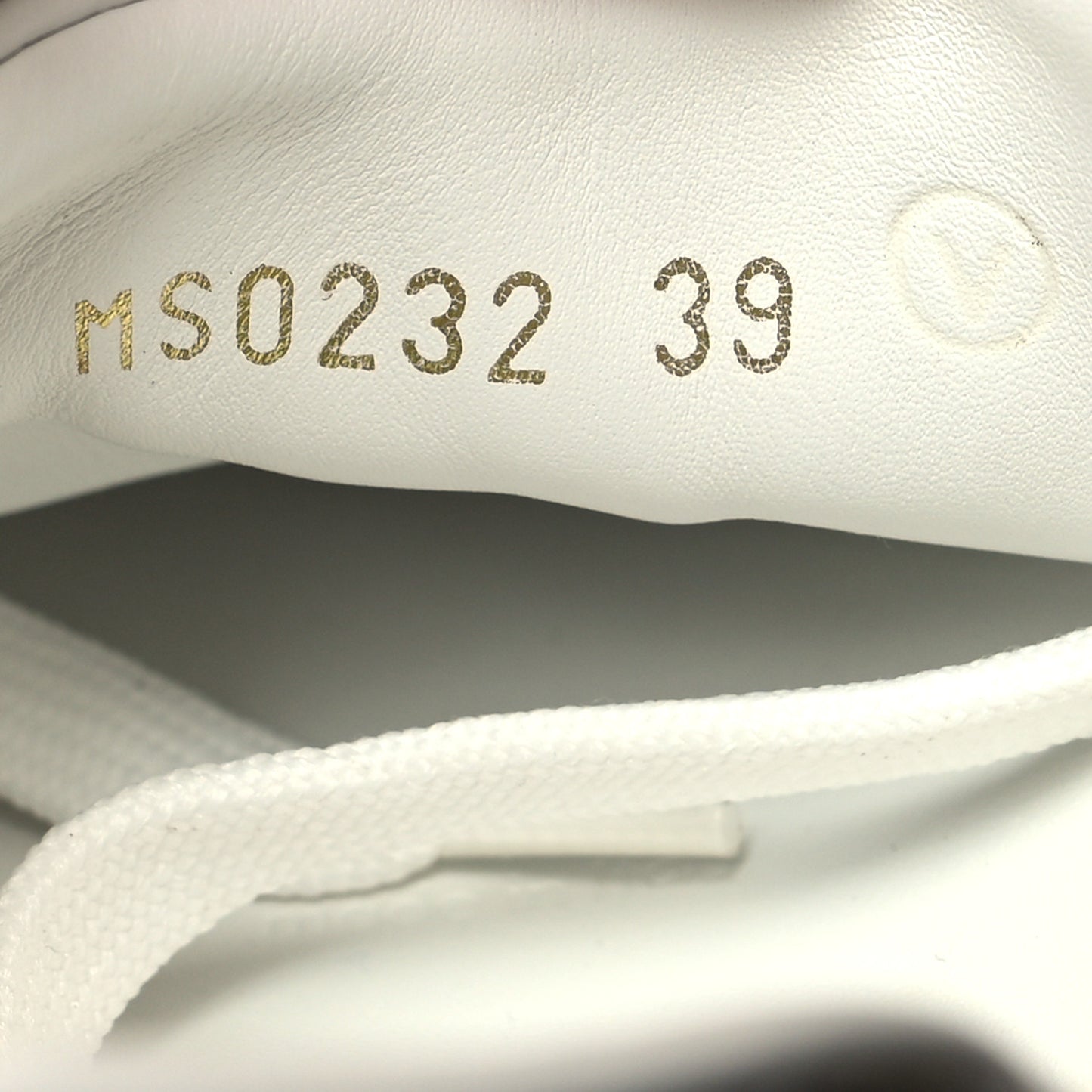 Lambskin Embossed Monogram Time Out Sneakers 39 White
