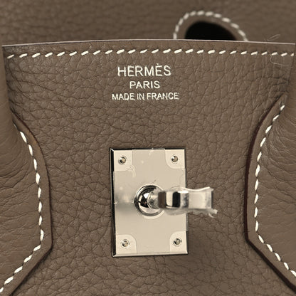 Hermes Togo Birkin 25 Etoupe 6 of 13