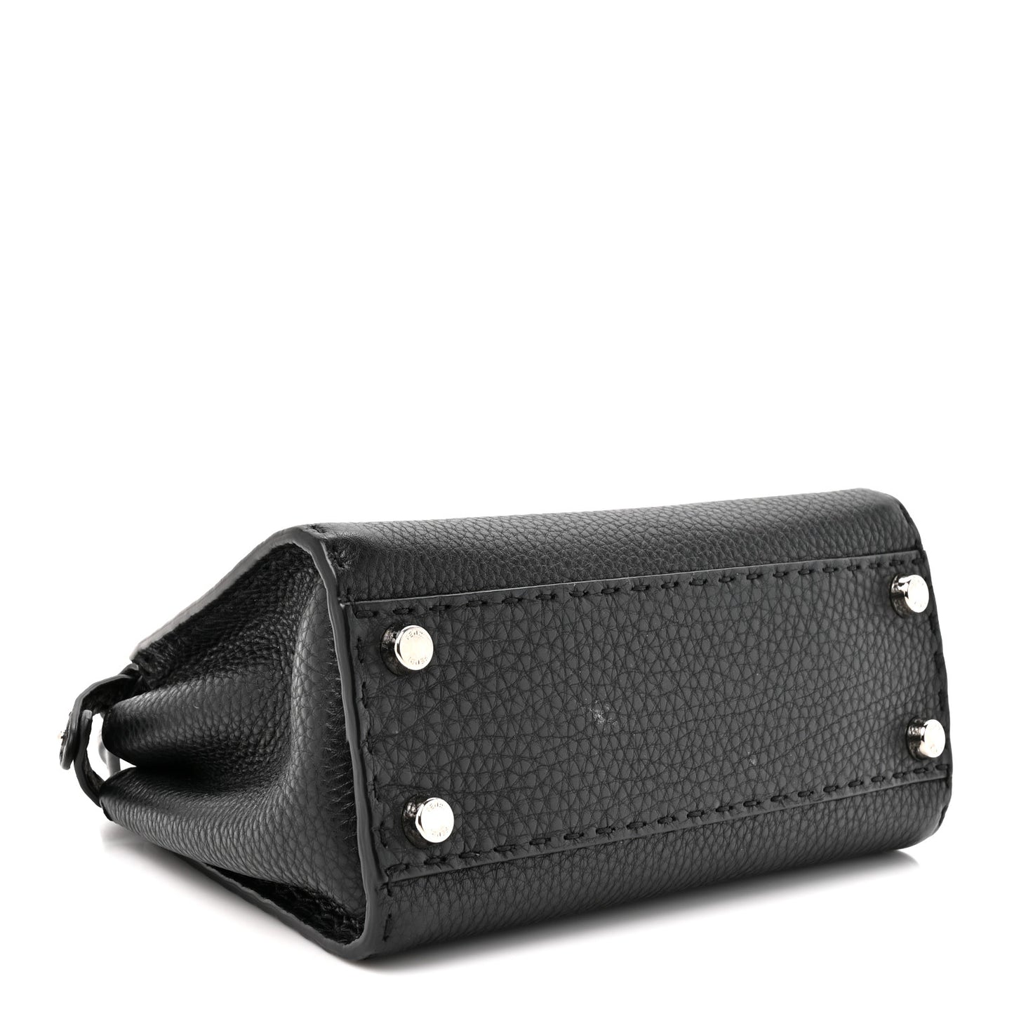Cuoio Romano Selleria Bi-Color Mini Peekaboo Iconic Satchel Black Mou