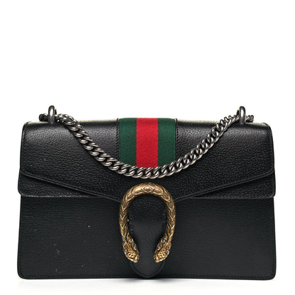 Gucci Calfskin Web Small Dionysus Shoulder Bag Black 1 of 9
