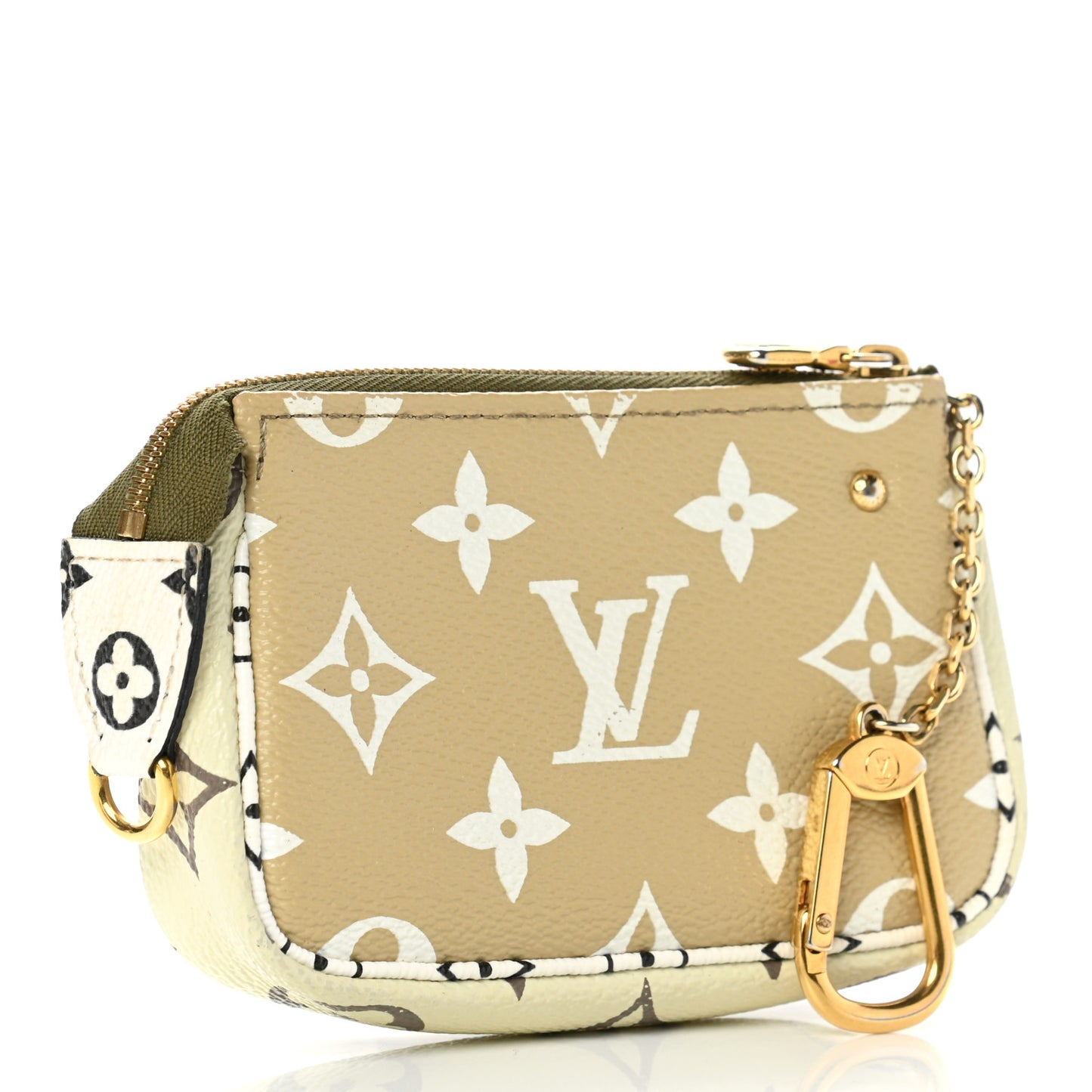 Monogram Giant Micro Pochette Accessories Kaki White