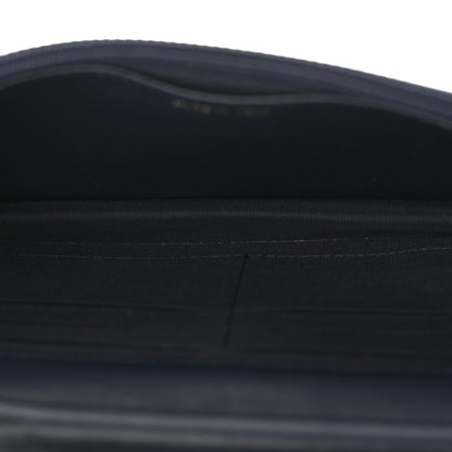 Chanel Braided Sheepskin Boy Wallet On Chain WOC Navy Black 5 of 16
