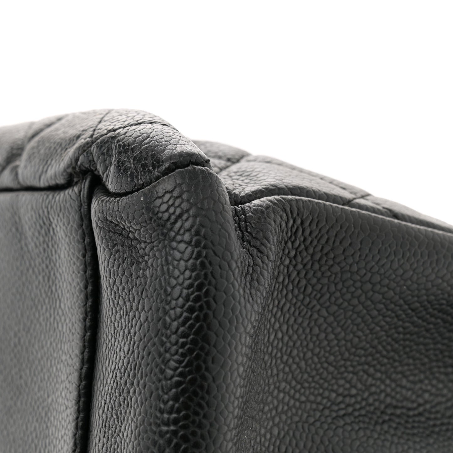 Caviar Quilted Grand Shopping Tote GST Black