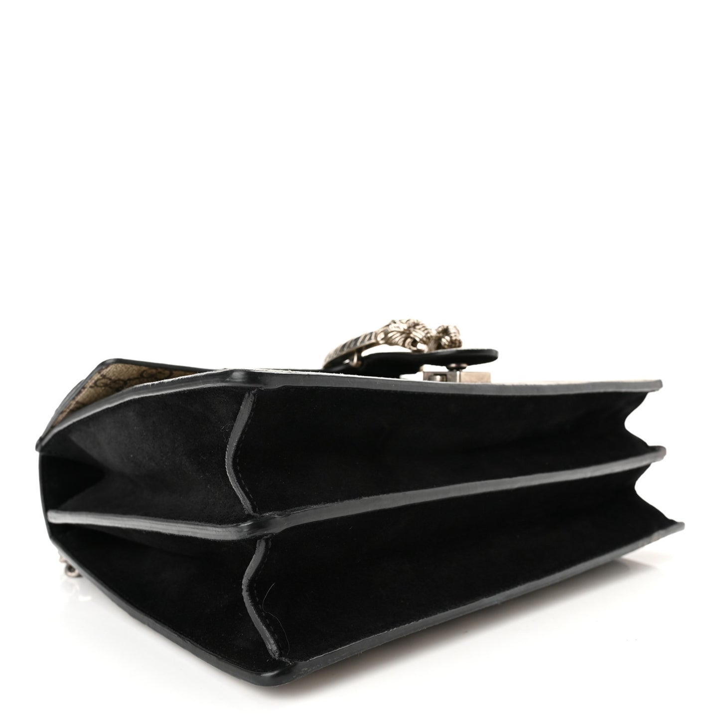 GG Supreme Monogram Medium Dionysus Shoulder Bag Black