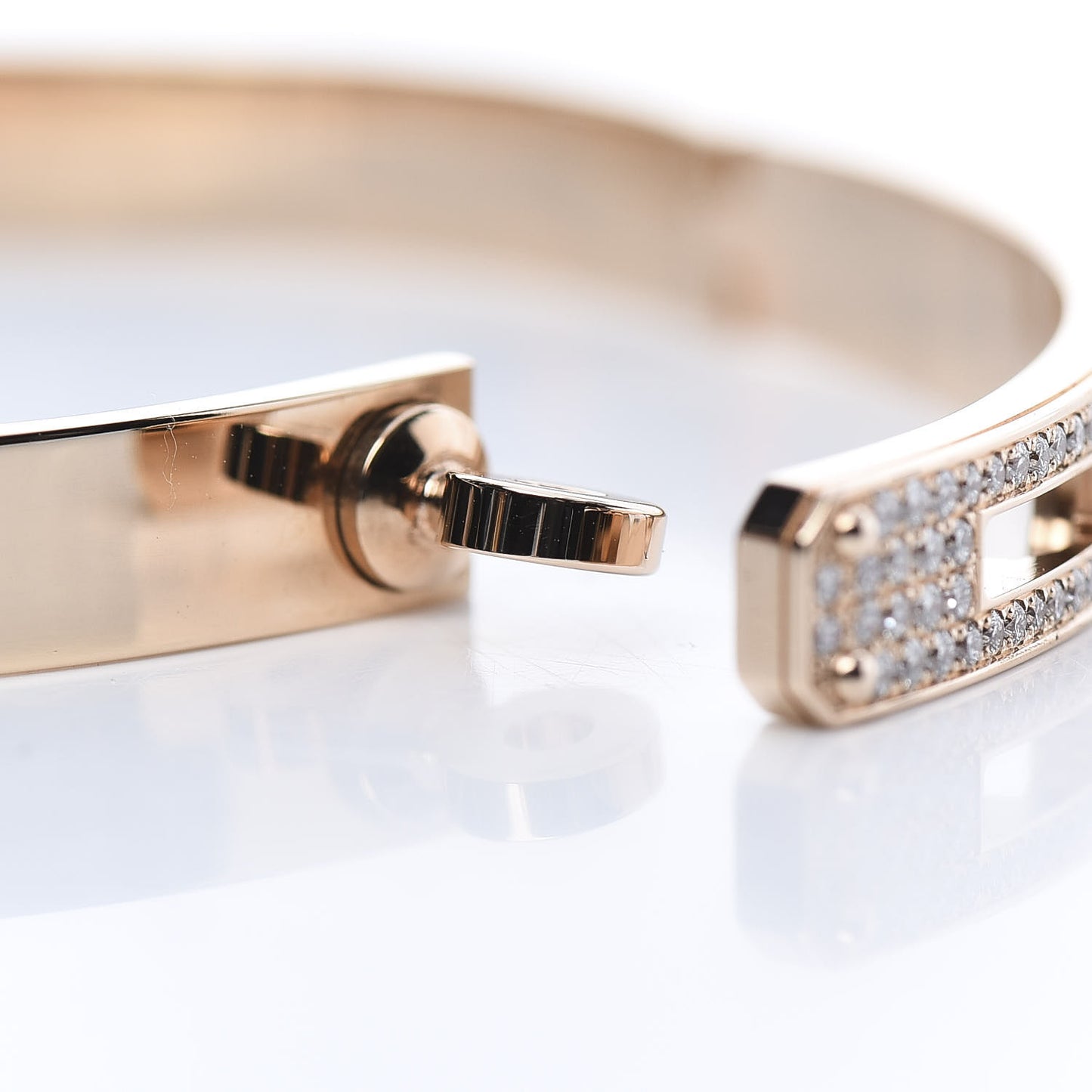 18K Rose Gold Diamond PM Kelly Pave Bracelet SH