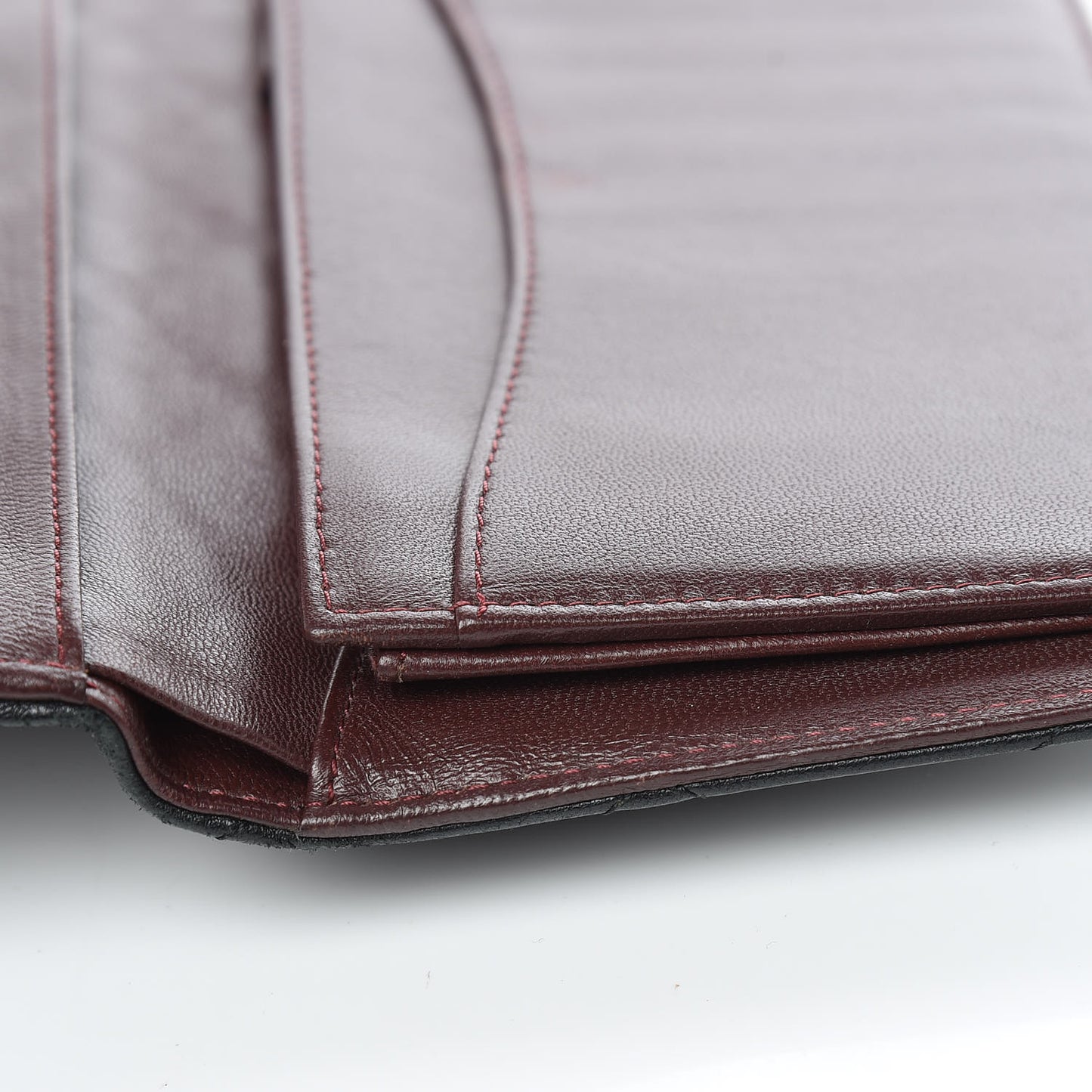 Lambskin Quilted Yen Wallet Black
