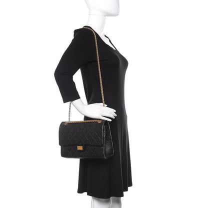 Chanel Aged Calfskin Quilted 2.55 Reissue 226 Flap Black 3 of 11