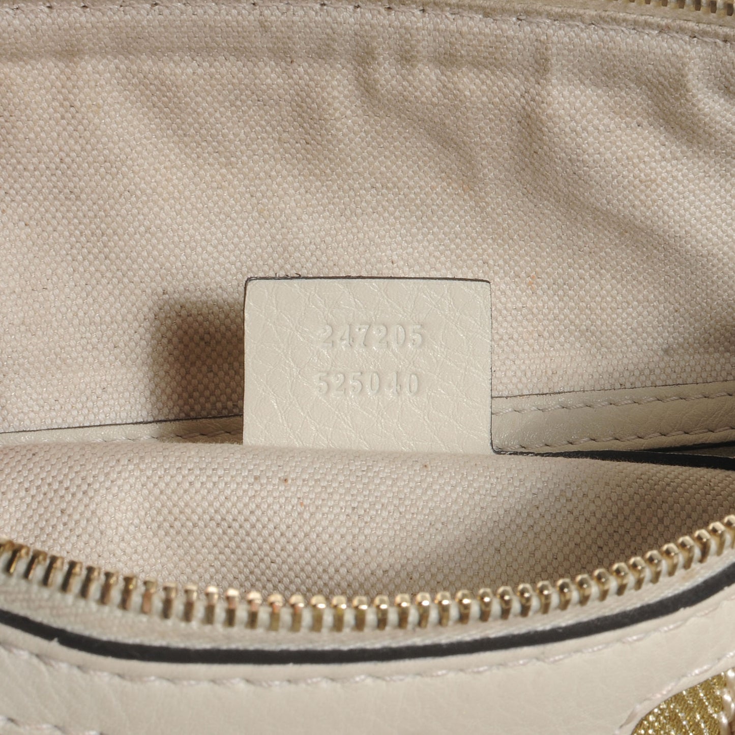 Leather Vintage Web Medium Boston Ivory