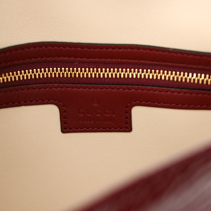 Gucci Patent Calfskin Small Jackie Shoulder Bag Rosso 6 of 12