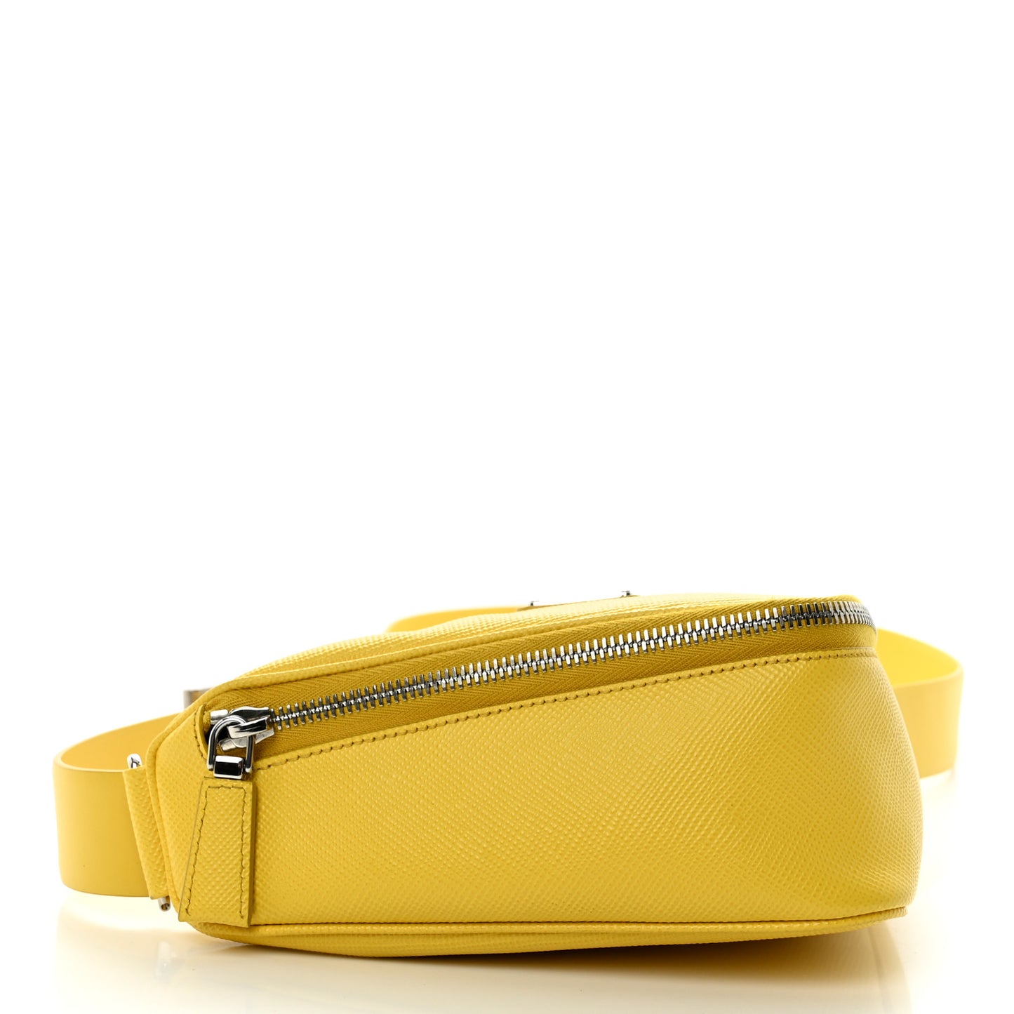 Saffiano Triangle Shoulder Belt Bag Sunny Yellow