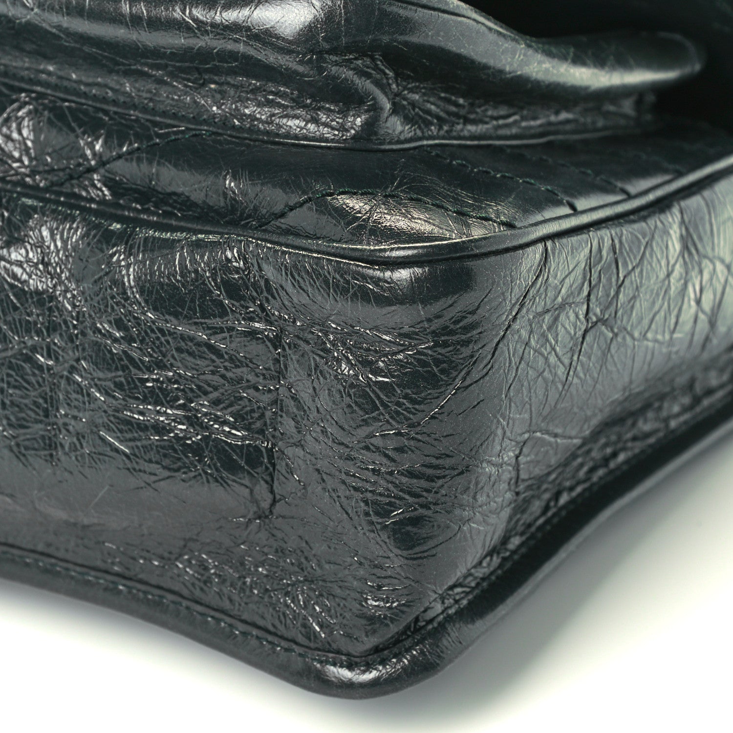 Saint Laurent Crinkled Calfskin Matelasse Monogram Medium Niki Chain Satchel Dark Green 10 of 10