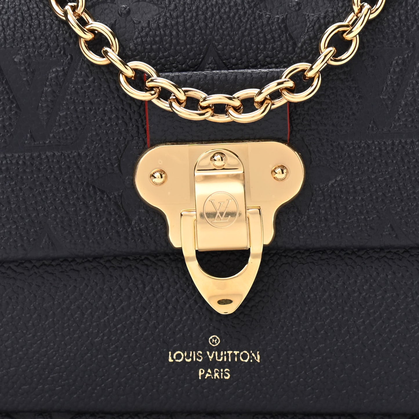 Empreinte Vavin Chain Wallet Marine Rouge